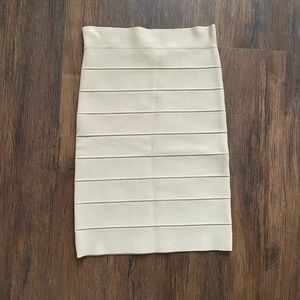 NWT BCBG Tan Bodycon Pencil Skirt